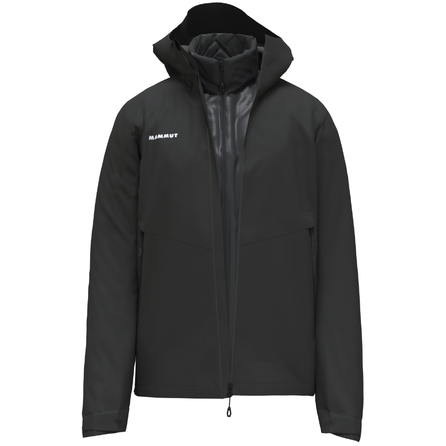 MAMMUT Alto Light 3-in-1 Detachable Liner Waterproof Windproof Breathable Warm Hardshell Jacket Men's Black