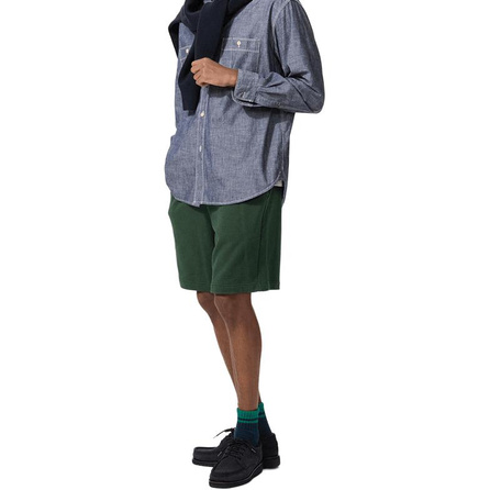 UNIQLO SS26 Elastic Waist Solid Color Straight Versatile Five-Point Casual Shorts Unisex