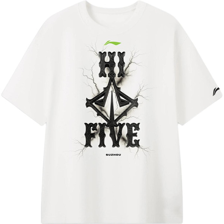 LiNing Basketball Series Pullover Print Casual Short Sleeve T-Shirt Men's
