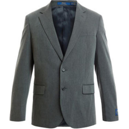 Polo Ralph Lauren Solid Twill Single-Breasted Slim Fit Long Sleeve Suit Jacket Men's Gray