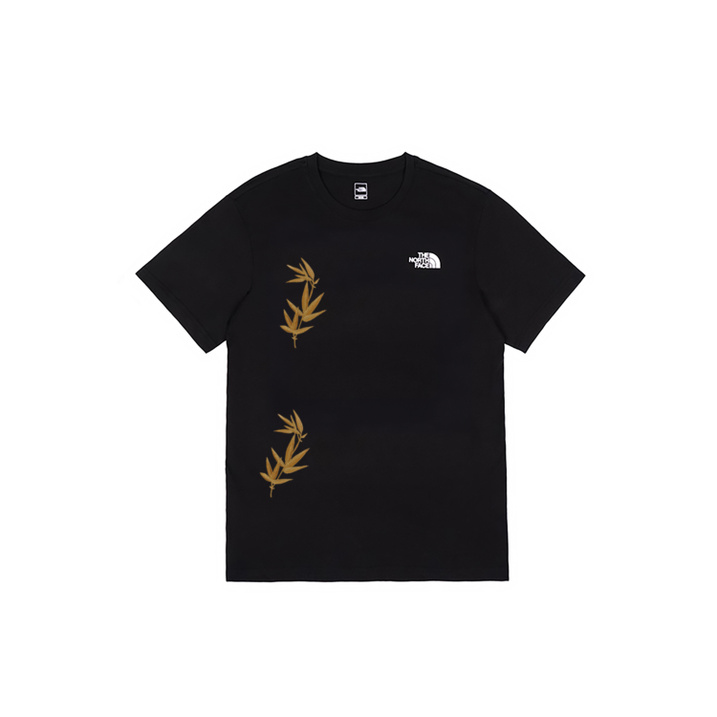 [Custom Apparel] THE NORTH FACE Fallen Leaves Meet Yiduo Fresh Casual Crewneck Short Sleeve T-Shirt Men's Black