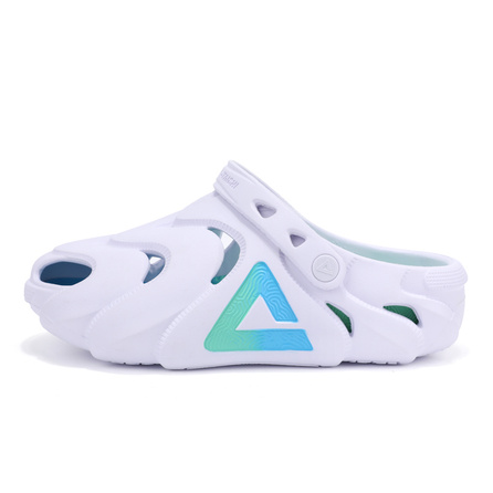 PEAK Clogs Men's White Green Blue
