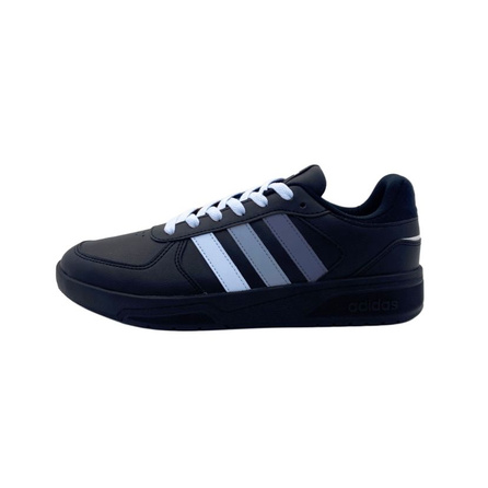 [Custom Sneakers] adidas neo Courtbeat Midnight Dune Synthetic Leather Simple Comfortable Fashion Versatile Retro Trendy Wear-Resistant Low-Top Skate Shoes Unisex Black Blue
