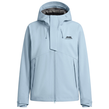Jeep Mountain Outdoor Lightweight Sports Mountaineering Windproof Water-Repellent Composite Embroidered Logo Jacket Warm Anti-Static Single-Layer 3D Cut Wear-Resistant Commute Moisture-Permeable Breathable Slimming Hooded Jacket Softshell Unisex