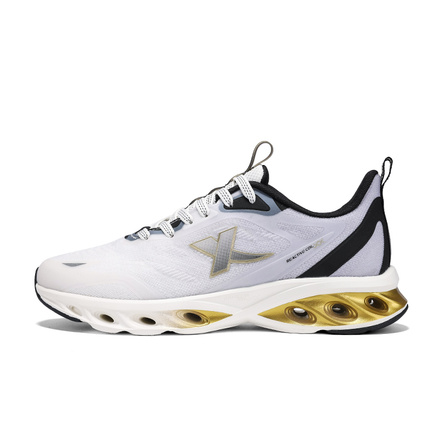 Xtep Comfortable Versatile Cushioning Anti-Slip Wear-Resistant Low-Top Casual Running Shoes Men's Sail White Dawn Grey