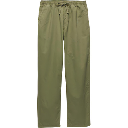 Vans Range Solid Color Loose Tapered Comfortable Lace-Up Mid-Rise Casual Pants Unisex Dark Green