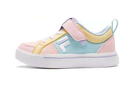 FILA KIDS Slip-Resistant Kids' Skateboarding Shoes Tin Salt Powder Light Blue Children Aged 3-7 Years Old