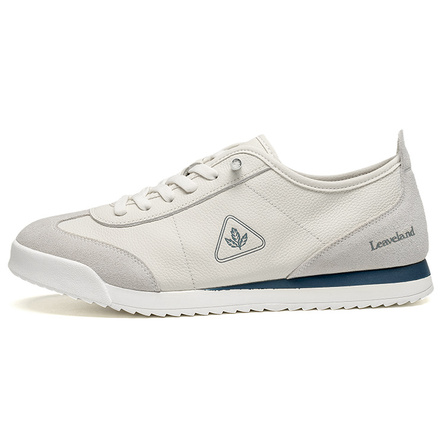 LEAVELAND Cow Leather Fashion Simple Versatile Trendy Convenient Low-Top Casual Shoes Men's