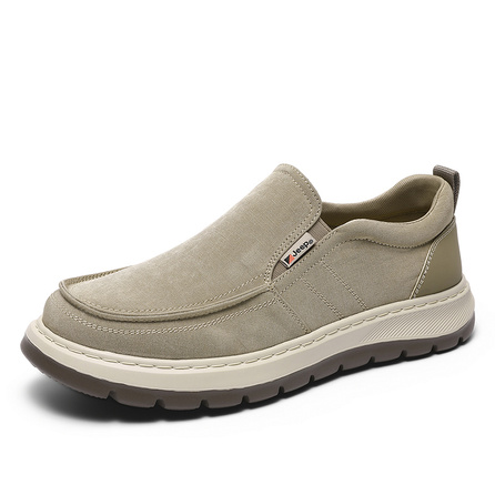 Jeep Synthetic Leather Fabric Spring Summer Classic Retro Minimalist Premium Fashion Trendy Versatile Outdoor Sports Comfortable Soft Elastic City Commute Balanced Wear-Resistant Lightweight Breathable Non-Slip Low-Top Casual Shoes Unisex