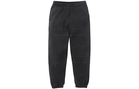 Supreme × Supreme SS23 Spring/Summer Series Full Print Slogan Elastic Cuff American Street Trendy Sweatpants Unisex