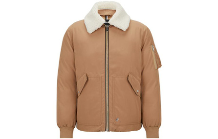 HUGO BOSS Puffer Jackets Men Medium Beige