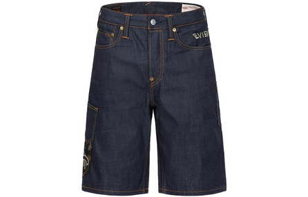 EVISU Denim Shorts Men Denim Blue