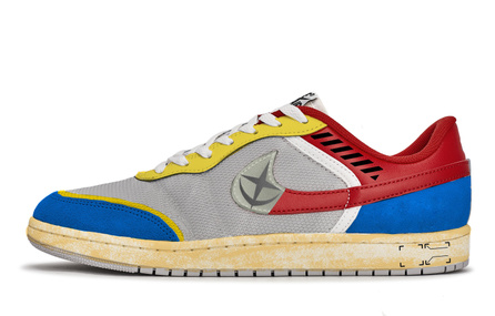[Custom Sneakers] Jordan Air Jordan Skyline 811 White Demon 2D Cyber Mecha Anime Mecha Style Low-Top Skate Shoes Men's Gray-White-Red-Yellow-Blue