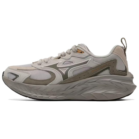 Mizuno ASTRO LS Comfortable Lightweight Synthetic Leather Textile Split Leather Breathable Wear-Resistant Low-Top Running Shoes Unisex Grey