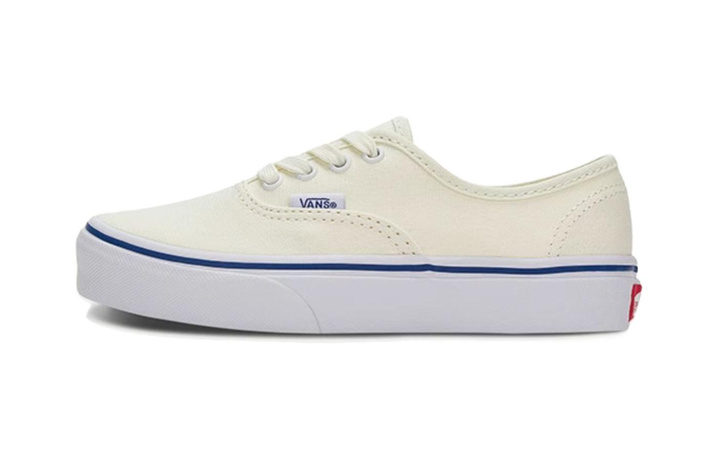 Vans Authentic Series Low Top Kids' Skateboarding Shoes White Children Aged 3 7 Years Old