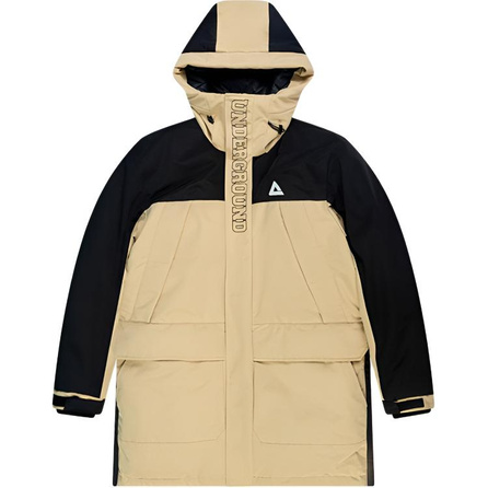 Peak Classic "Snow Rider" Mid-Length Down Jacket with Hood 90% Down Warm Comfortable Windproof Waterproof Casual Outdoor Winter Sports Coat Men's Light Brown