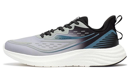 361° Men's Gray Black Low-Top Running Shoes