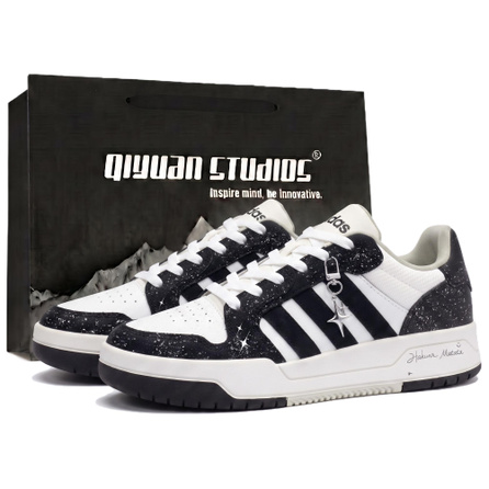 [Custom Sneakers] adidas ENTRAP Black Island Starlight Gift Bag Edition Comfortable Versatile Fashion Trendy Minimalist Hip-Hop Campus Squeaking Non-Slip Wear-Resistant Height-Enhancing Low-Top Skate Shoes Unisex Black