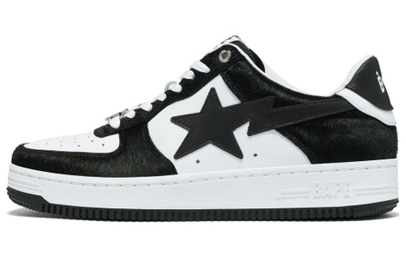 A BATHING APE STA Low Top Skateboard Shoes Men's Black