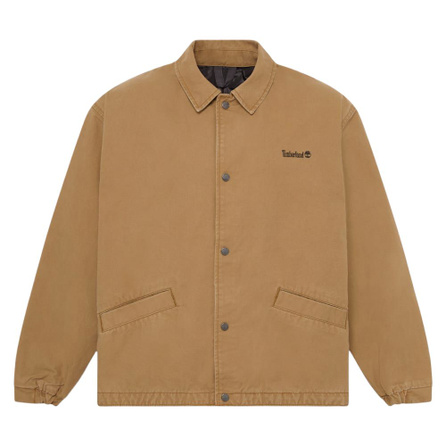 Timberland Multi-Pocket Coach Woven Loose Pure Cotton Long Sleeve Jacket Men's