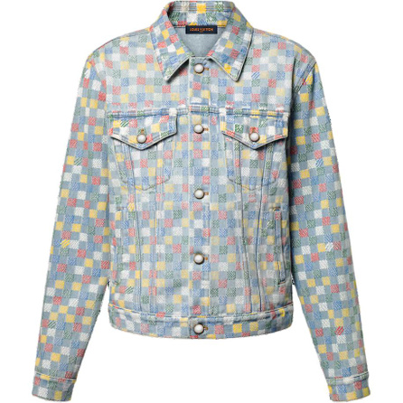 LOUIS VUITTON Damier Denim Trucker Jacket