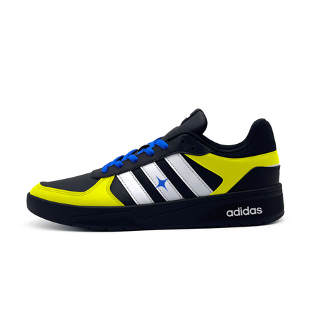 Custom Sneakers adidas neo Courtbeat Night Lightning Trend Pioneer Fashion High-Street Wear-Resistant Low-Top Skate Shoes Unisex Yellow Black