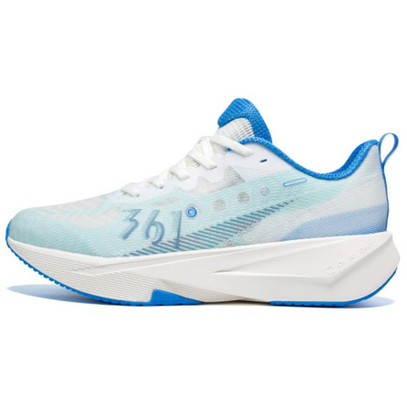 361° 'Ling Feng' Comfortable Versatile Wear-Resistant Slip-Resistant Supportive Low-Top Sprint Running Shoes Men's Blue White