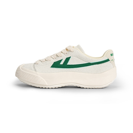 Warrior Sky Power Fashion Canvas Shoes Skateboard Shoes Unisex Ecru/Green