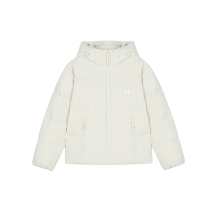 MLB FW/AW26 Los Angeles Dodgers Preppy Style Waterproof Water-Repellent Short Hooded Down Jacket