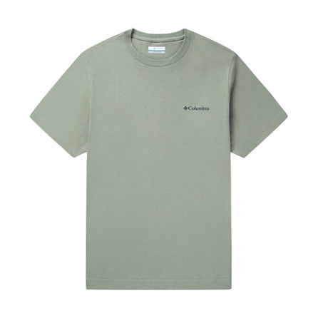 Columbia KETTLE RIVER Outdoor Men's Simple Round Neck Sport Breathable Short-Sleeve T-Shirt Men's Gray-Green