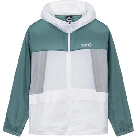 361° Sport Hooded Color-Block Jacket Men's Dark Green