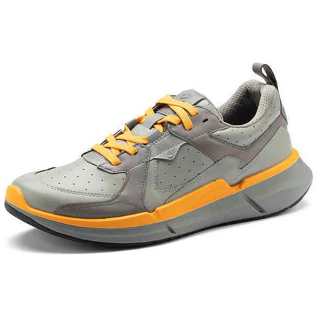 ecco Biom 2.2 Fashion Simple Cow Leather Cushioned Slip-Resistant Low-Top Running Shoes Men's Gray