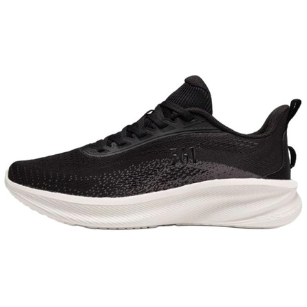 361° Shutu Fashion Simple Cushioning Breathable Lightweight Low-Top Long-Distance Running Shoes Men's Obsidian Black Smoke Grey