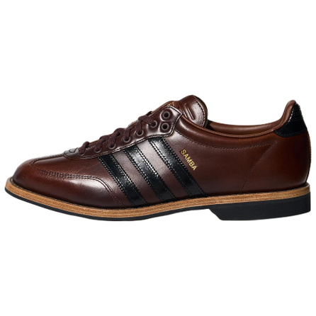 adidas Originals Samba BOWLING Comfortable Fit Casual Leather Shoes Unisex Brown Black