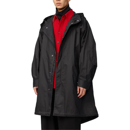 UNIQLO U Series FW26 Hooded Zip Loose Mid-Length Casual Fishtail Trench Coat Unisex