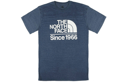 THE NORTH FACE Field Tri Blend Sports Casual Letter Print Breathable Short Sleeve T-Shirt Men's Navy