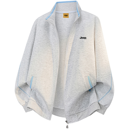 Jeep Casual Series Outdoor Mountain Style Comfortable Minimalist Lightweight Personalized Stand Collar Solid Color Jacket Unisex