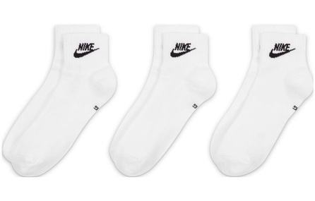 Nike Mid Calf Socks Unisex 3 Pack White
