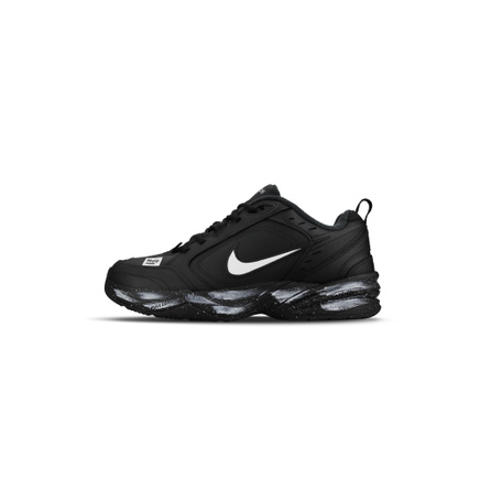 Custom SneakersNike Air Monarch 4 Synthetic Leather Black Cloud Black Warrior Suit Chic Comfortable Trendy Daily Commute Slip-Resistant Wear-Resistant Low-Top Dad Shoes Men's Black White