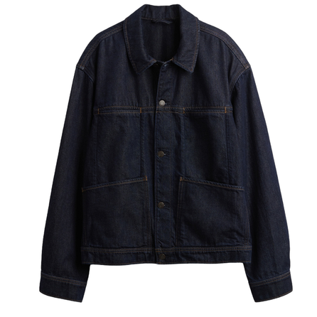GAP Cotton Lyocell Blend Collar Denim Regular US Version Jacket Coat Unisex