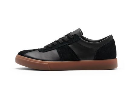 ecco SS26 SOFT 10 Series Calfskin Casual Low-Top Lifestyle Shoes Men's Black 560104