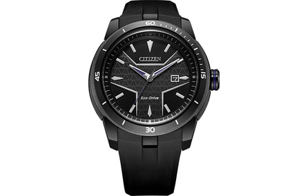 CITIZEN Eco-Drive Series 100m Water Resistant Solar Quartz Movement Rubber PU Strap Japanese Korean Watch Men's Watch Black Dial AW1615-05W Brand Direct Supply