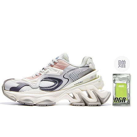 OGR R-Line Pioneer Low-Top Chunky Sneakers Unisex Gray Pink