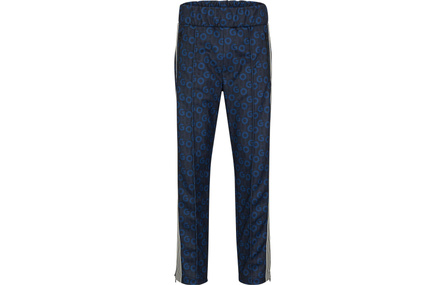 HUGO BOSS SS23 Fitted High-Rise Pattern Print Knit Joggers Men's Blue