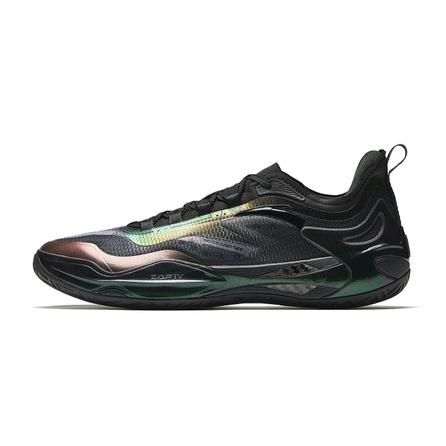 Anta Instant 4 Lone Wolf Black Warrior Professional Cushioning Rebound Lightweight Anti-Slip Low-Top Filled Nitrogen 90 Dual Carbon Plate Basketball Shoes Men's Black