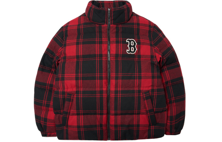 MLB Mlb Base Logo Puffer Jacket Unisex Red