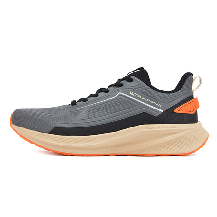 361° Feng Yi Fashion Anti-Slip Wear-Resistant Low-Top Casual Running Shoes Men's Gray