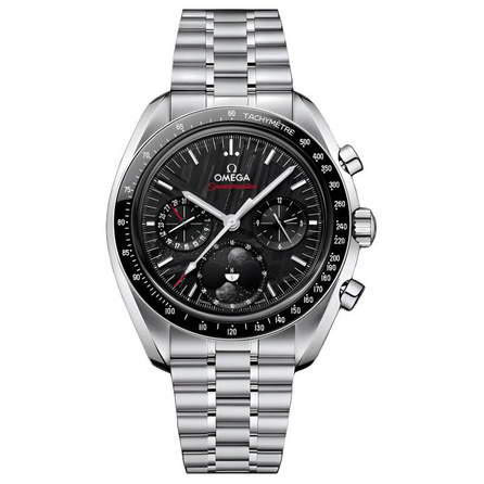 OMEGA Meteorite Watch Manual Mechanical Movement 50m Water Resistance Men's Swiss Watch 43mm Black Dial Stainless Steel Case