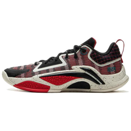 LiNing Anti-Slip And Wear-Resistant Support Rebound Low-Top Outdoor Basketball Shoes Men's Cinnabar