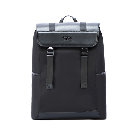 GUESS Casual Versatile Premium Travel Nylon/PU Backpack Unisex Black